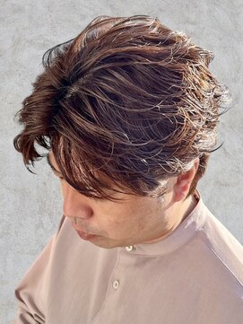 アノ 別府店(Ano.) 大分ニュアンスパーマセンターパートフェザーパーマ毛流れパーマ