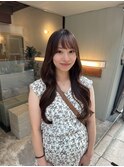 夏にぴったりミディアムレイヤーカット/小顔ハッシュカット