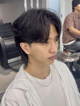 メンズフィール 心斎橋(MEN'S FEEL) フェザーパーマ毛流れパーマゆるめパーマ韓国ナチュラル