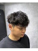 外国人風スペインカールフェード名古屋