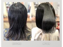 髪質改善でうっとりする艶髪に。[縮毛矯正/ショートカット/ボブ]