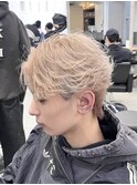 フェザーショートミルクティーベージュ