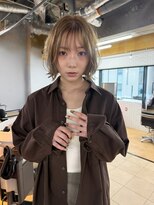 スイ(SUiii)&nbsp;ボブ/顔まわりレイヤー/ベージュカラー