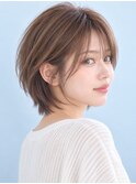 レイヤーボブ髪型20代30代40代50代前髪あり前髪なし面長丸顔亀有
