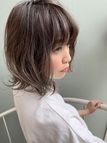 ベニヤボンドストリート(Beniya BOND STREET) キャメルベージュ×ボブウルフ×鎖骨ミディアム