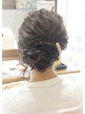 【結婚式・二次会】なみなみねじりアップ☆