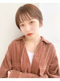 ☆丸みショート オレンジブラウン 小顔