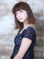 メロリッチ(MELLORICH)&nbsp;アッシュベージュ×外ハネミディアムボブ