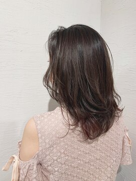 ローグ ヘアー 金町店(Rogue HAIR) ローグ金町美容室《沙月》　ほんのりピンクのインナーカラー