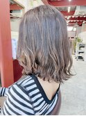 40代白髪ぼかしハイライトボブ【Ruufus恵比寿渋谷】202202