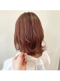 ミルクティーベージュダブルカラーインナーカラー韓国20代前髪