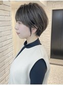 ショートボブ/大人巻き/ぷつっとボブ/ナチュラルカラー/高松