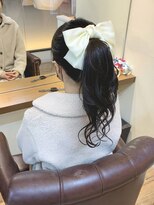 ディア(.eer)&nbsp;＼(^ ポニーテール × リボンアレンジ ^)／