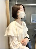 【NICA】ミニボブショートショートボブブラウン ▽中山