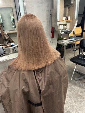 ジーナ 船橋(Zina) 髪質改善*ロングレイヤーグレーベージュ*美髪【Zina船橋】