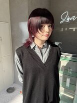 ジーナ 神戸 三田駅前(Zina)&nbsp;ウルフカット/赤髪