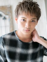 メンズヘア ビーセカンド 草加店(MENS HAIR B-2)&nbsp;外国人風グレーベージュの束感フェザーマッシュヘアW草加