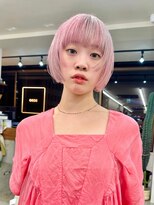 ソソ(soso)&nbsp;【soso山本】ボブ×ピンクホワイトレイヤードカラー