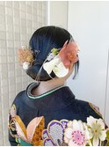 【misa】成人式/卒業式/タイトヘア/シニヨン/水引きアレンジ