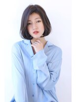 オーロ 西大寺店(ORO)&nbsp;ブルーブラックのナチュラルボブ