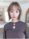 20代30代大人かわいい小顔くびれレイヤーカット切りっぱなしボブ