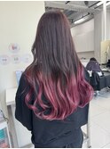 グラデーションカラーバレイヤージュインナーカラー ryota
