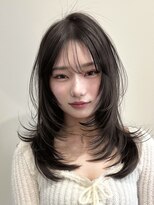 ユニコ(unico)&nbsp;韓国風/レイヤー/小顔/前髪カット/髪質改善/グレージュ/透明感