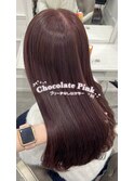 ブリーチなしダブルカラー＊チョコレートピンク＊新井
