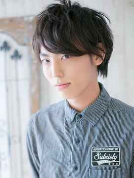 モッズヘア メン 新所沢店(mod's hair men) 20代30代アッシュブラック短髪ナチュラルショートc新所沢