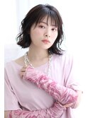 外ハネボブ×デジタルパーマ×ウェーブヘア×20代30代40代