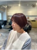 20代30代40代◎チェリーブラウン似合わせカットショートヘア