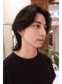 メンズヘア メンズロング センターパート 銀座 有楽町