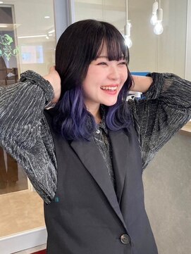 エルサザリープ 三宮(Elsa the leap) インナーカラー/イヤリングカラー/ブルーラベンダー/ラベンダー