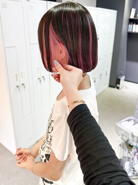 ゲームバイアランスミシー 心斎橋(GAME by Alan Smithee) ピンク/アンブレラカラー/心斎橋ダブルカラー/ケアブリーチ