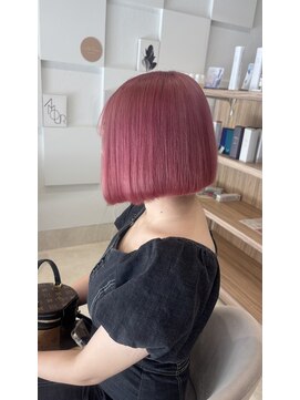 ミルクティー(Milk TEA) 前下りボブピンク♪♪