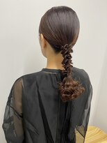 ランリ 金山 名古屋(Ranri)&nbsp;【編みおろしポニー】　金山/名古屋/東別院/ヘアアレンジ