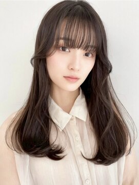 アース 豊橋店(HAIR&MAKE EARTH) 髪質改善カラーアッシュベージュ艶感ストレート