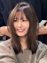 ジアン テラス(GIEN TERRASSE)&nbsp;ミディアムレイヤーカットくたっとレイヤーココアベージュ/岸本