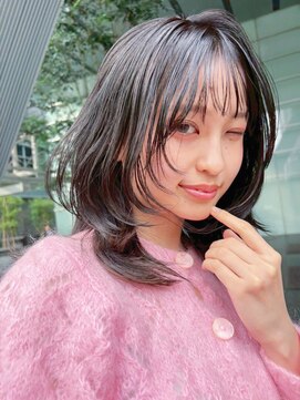 フリティ 大阪西梅田店(friity) オリーブミルクティーカラーベージュボブブリーチレイヤー心斎橋