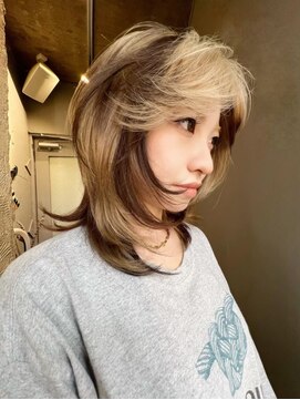 ハコ プラス(HACO+) 【Haco+】Rena_レイヤーカット_ダブルカラー