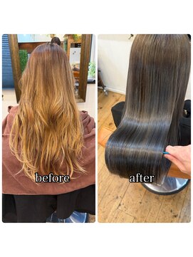 エルムトウキョウ(ELM Tokyo) 髪質改善カラー　ディープブルージュ