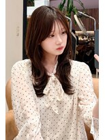 グランド(GRAND)&nbsp;ミディアムレイヤー顔周りレイヤーハッシュカット韓国ヘア