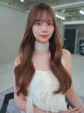 アンジェリカラボ(ANGELICA LABO) ANGELICA ミルクティーブラウン 髪質改善 ゆる巻き