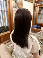 テントヘアー(tent hair)&nbsp;艶感たっぷりナチュラルブラウンストレート
