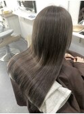 50. グレージュ/艶ストレート/似合わせ/ツヤ感/垢抜け