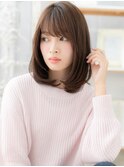 重めスタイルが大人かわいいワンカールミディa越谷20代30代40代