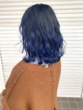 ラニヘアサロン(lani hair salon) バレイヤージュブルー