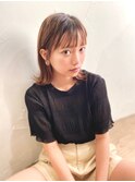 『ミストバング』でつくるナチュラルな外ハネボブ