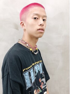 サル 代官山(SAL) 【SAL】ハイトーンネオンピンク◎骨格矯製ボウズスタイル