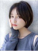 前髪長め大人ショートボブ20代30代40代【AIN.表参道】川原大地